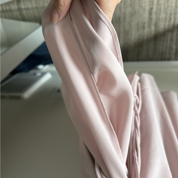 Aritzia Babaton Wallace Wrap Dress Pink XS - Picture 5 of 8